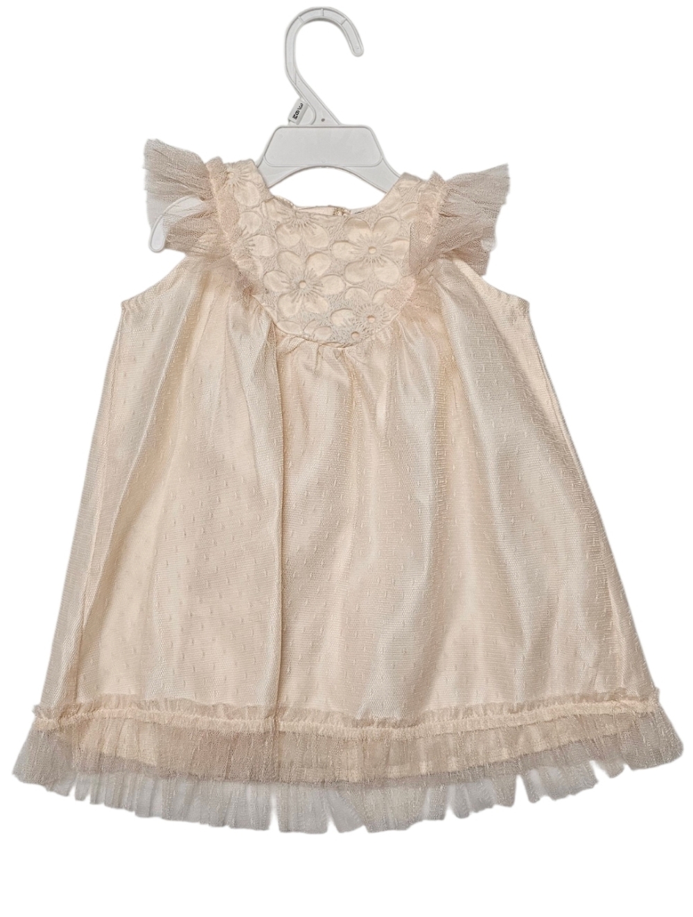 Ivory Floral Tulle Baby Dress